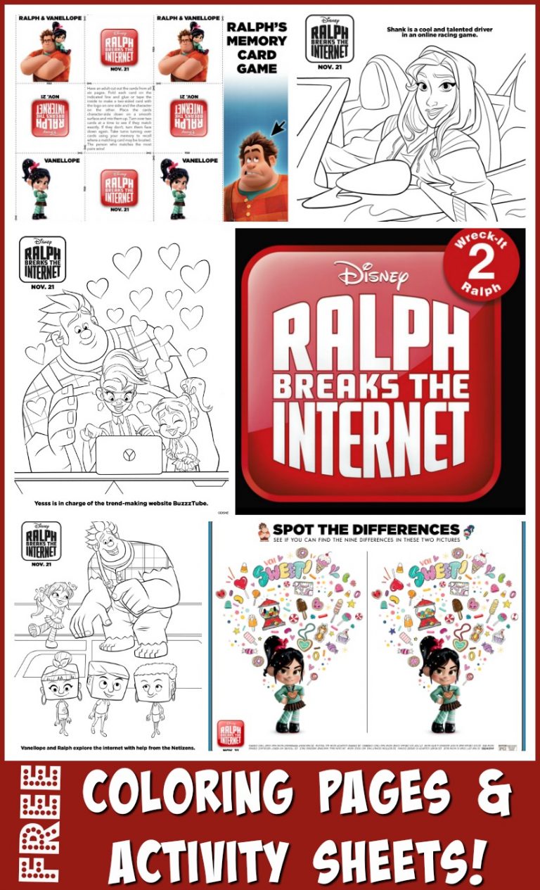 RALPH BREAKS THE INTERNET - Coloring Pages #printables # ...