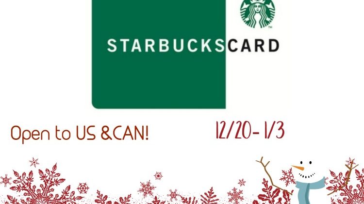 Win $25 Starbucks gc #christmas #coffee