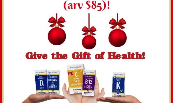 #Win Superior Source "Gift of Health" Vitamins 5-Pack ($85 Value)! #SuperiorSource #MegaChristmas18