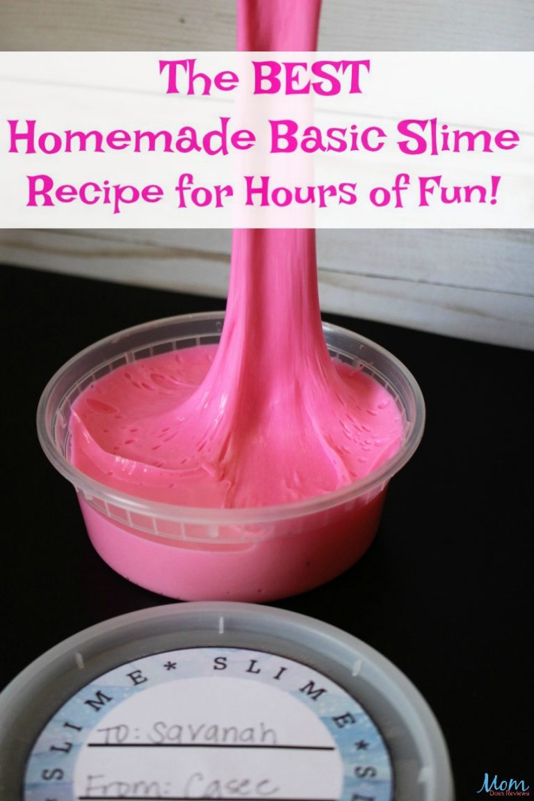 The Best Homemade Basic Slime Recipe for Hours of Fun! Mom Does Reviews