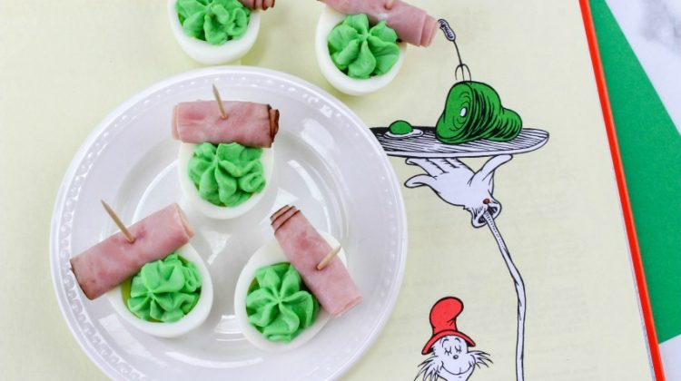 Dr. Seuss Green Eggs and Ham Deviled Eggs