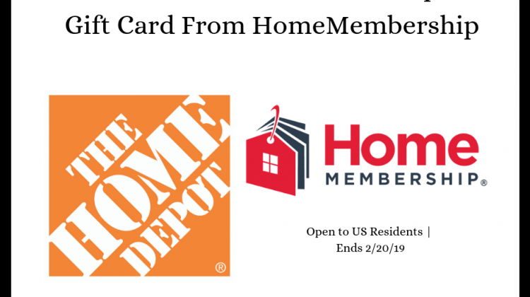 #Win $25 Home Depot GC, Ends 2/20, US only #HomeMembership