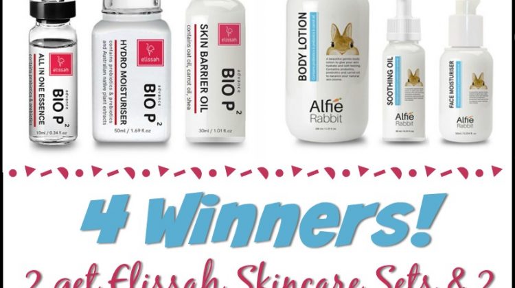 4 Winners! 2 get Elissah Skincare Sets & 2 get Alfie Rabbit Skincare Sets! WW, ends 4/8 #GiftsforMom19
