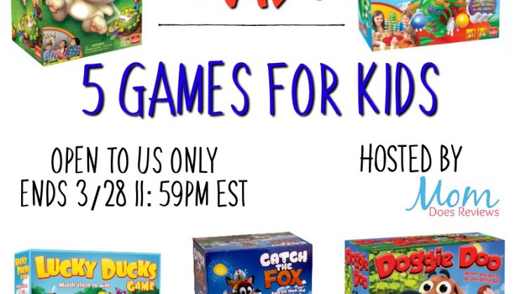 #Win 5 Games For Kids, US Only, ends 3/28 #SpringFunonMDR