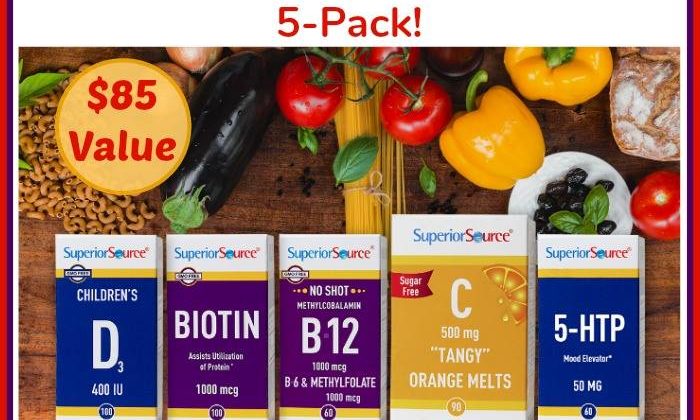#Win the "March to Health" Superior Source Vitamins 5-Pack ($85 Value)