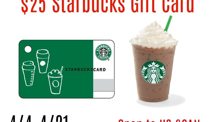 #Win $25 Starbucks GC