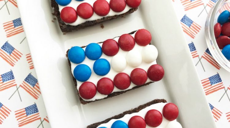 Patriotic Flag Brownies are Fun & Easy for Celebrations