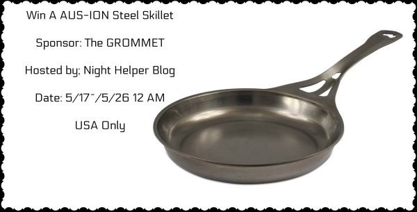 #Win an AUS-ION Steel Skillet $139 arv- US, ends 5/25