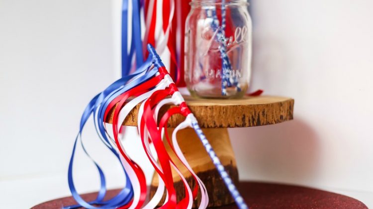 Make Your Own American Flag Wand!