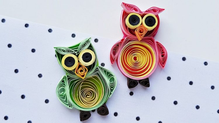 #Craft #owls #funstuff #papercrafts #quiling #paperquilling