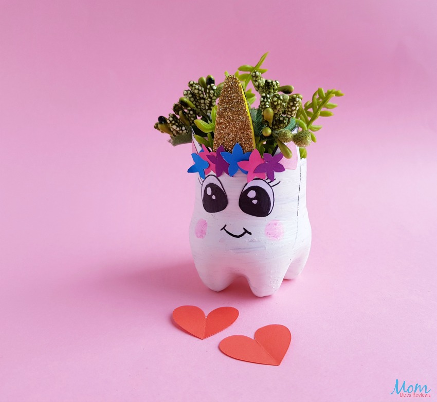 Simply Adorable DIY Recycled Bottle Unicorn Planter
