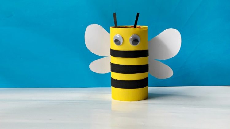 Toilet Paper Roll Bee Craft