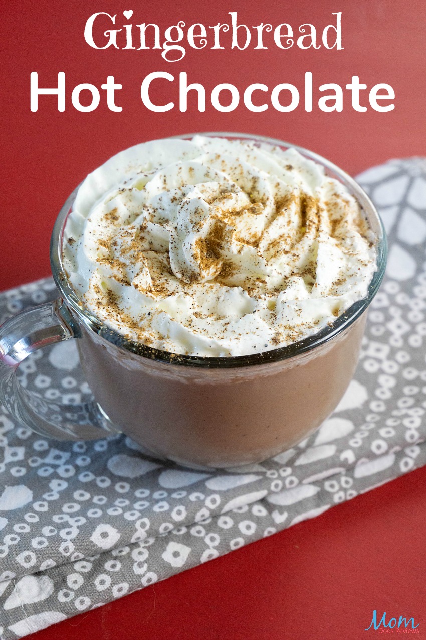 Gingerbread Hot Chocolate Recipe #christmas #gingerbread #foodie