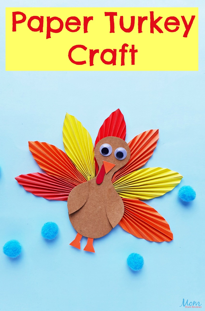 Fun Paper Turkey Craft for the Kids this Thanksgiving! #craft #turkey #funstuff