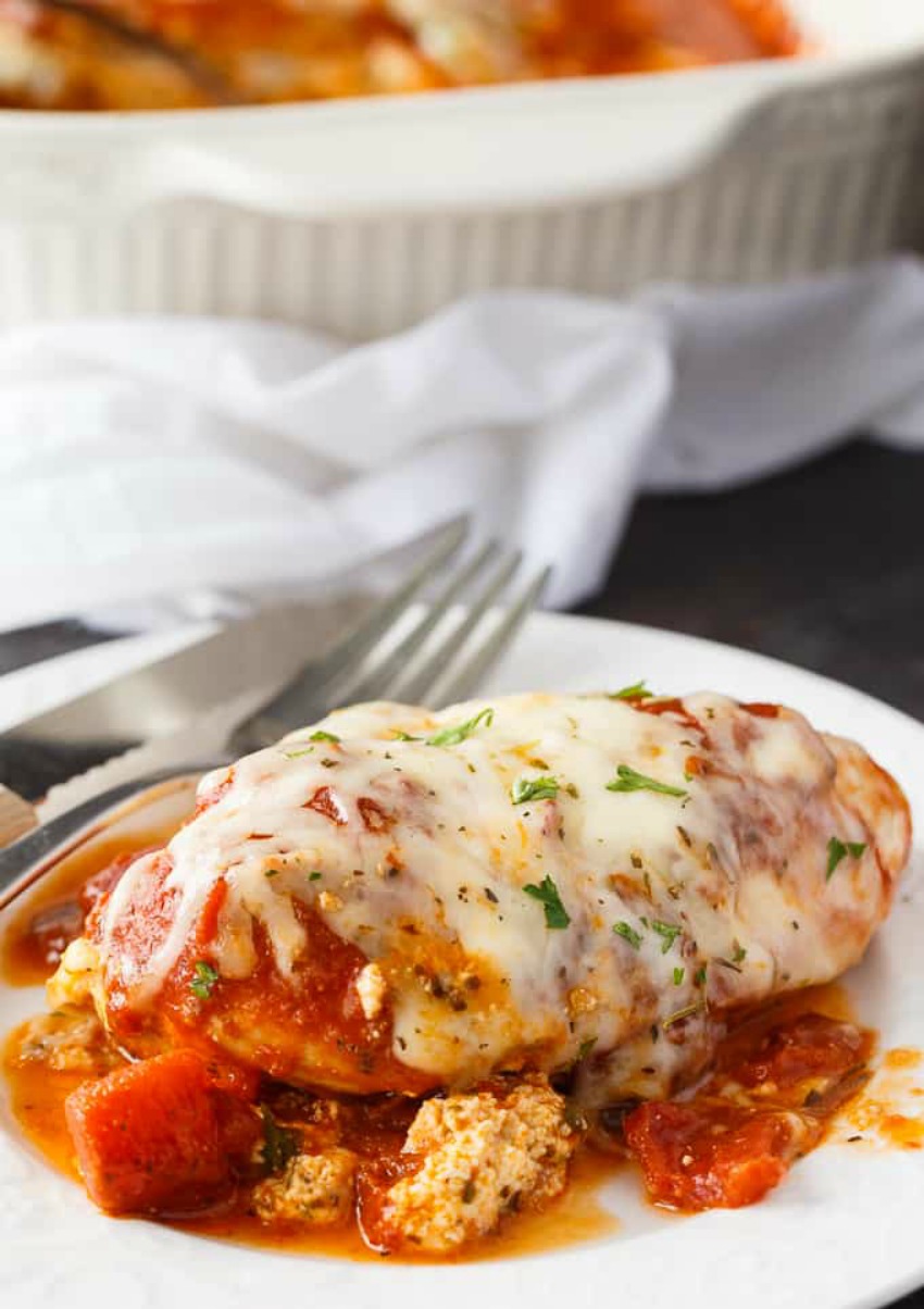 Lasagna Stuffed Chicken