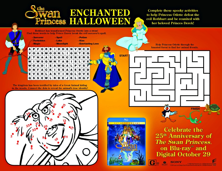 SWAN PRINCESS Activity Sheet