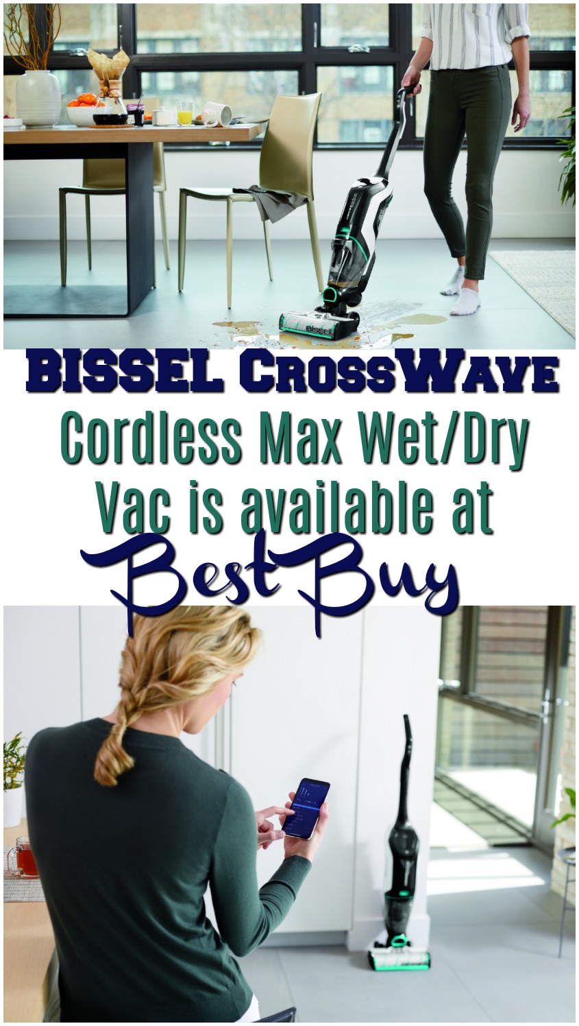 Get the BISSEL CrossWave Cordless Max Wet/dry Vacuum at #BestBuy #BuyBISSELLSavePets #ad #pets
