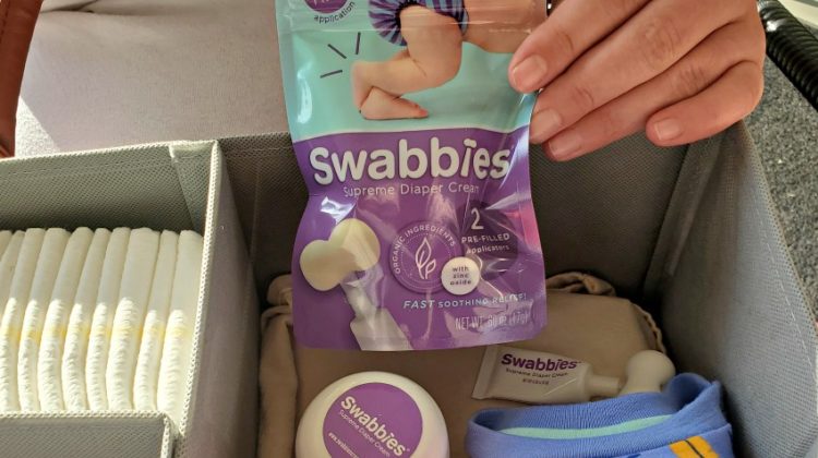 Diaper Caddy Essentials Start with the Swabbies Cream Gift Set