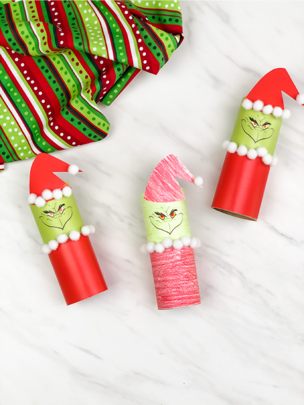 Toilet Paper Roll Grinch Craft For Kids Grinch Crafts Paper Towel Roll Crafts Crafts