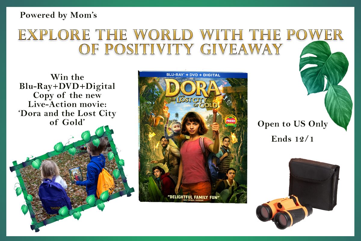 Dora and The Lost City of Gold Blu-Ray/DVD Giveaway Open to US Ends 12/1