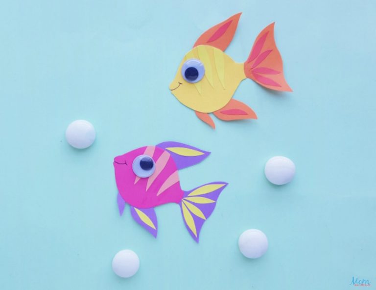 Adorable Angelfish Paper Craft for Kids - Mom Does Reviews