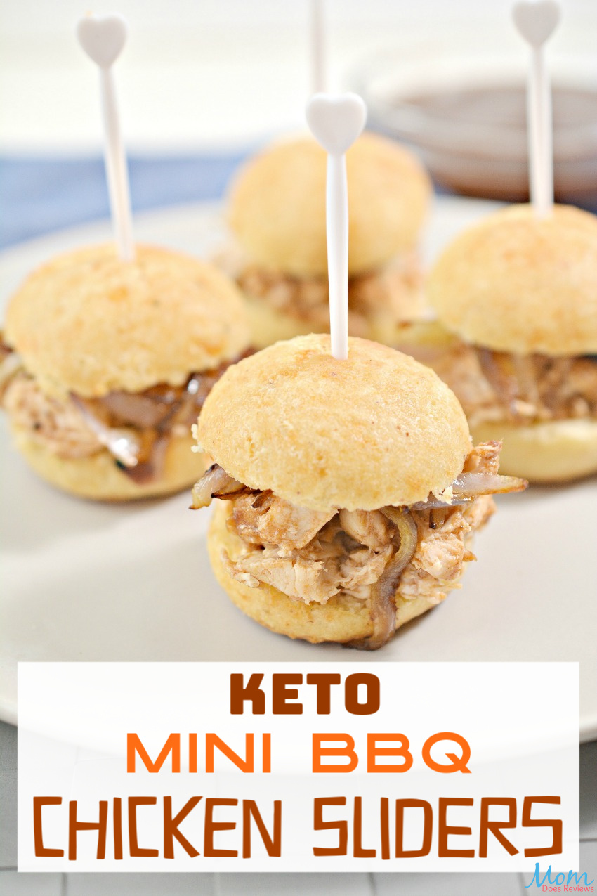 Keto Mini BBQ Chicken Sliders #Recipe #KETO #appetizers