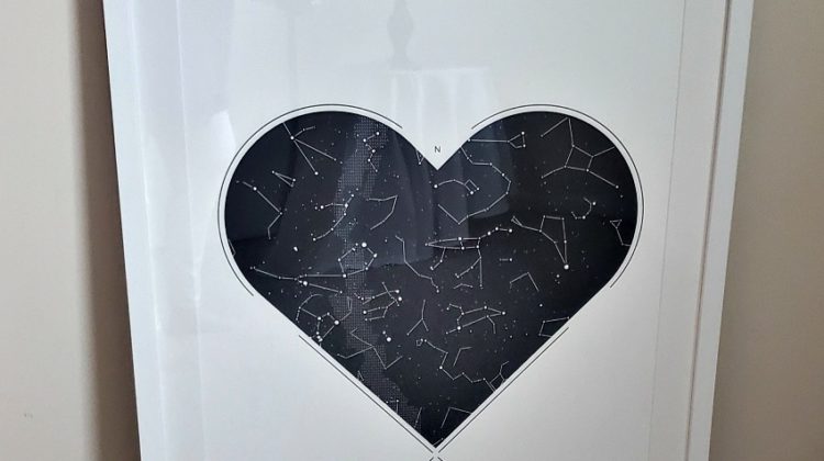 Memorialize a Special Moment in Time with a Star Map from Under Lucky Stars