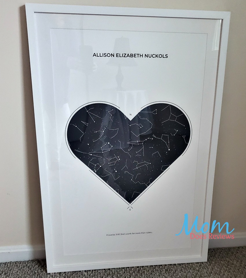 Memorialize a Special Moment in Time with a Star Map from Under Lucky Stars