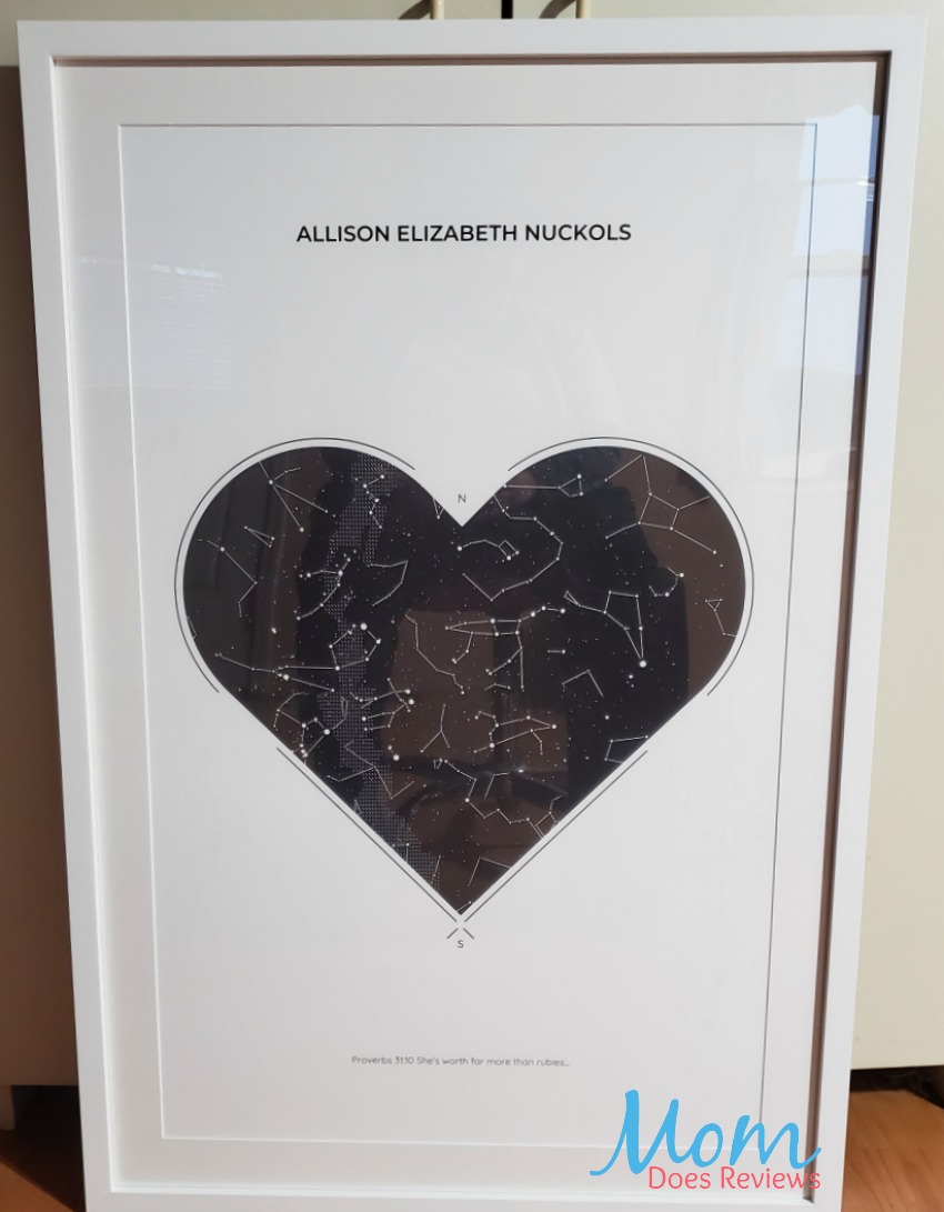 Memorialize a Special Moment in Time with a Star Map from Under Lucky Stars