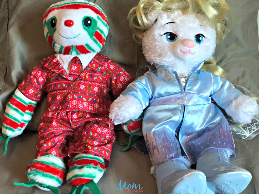 Build-A-Bear Peppermint Twist Sloth and Elsa Inspired Bear Make Christmastime Magical
