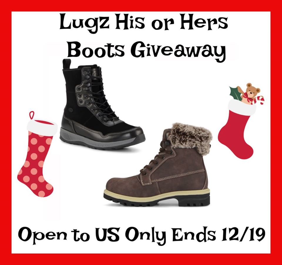 #Win Lugz His or Hers Boots! US, ends 12/19