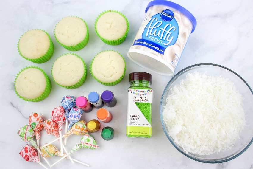 Dr. Seuss Truffula Tree Cupcakes Ingredients