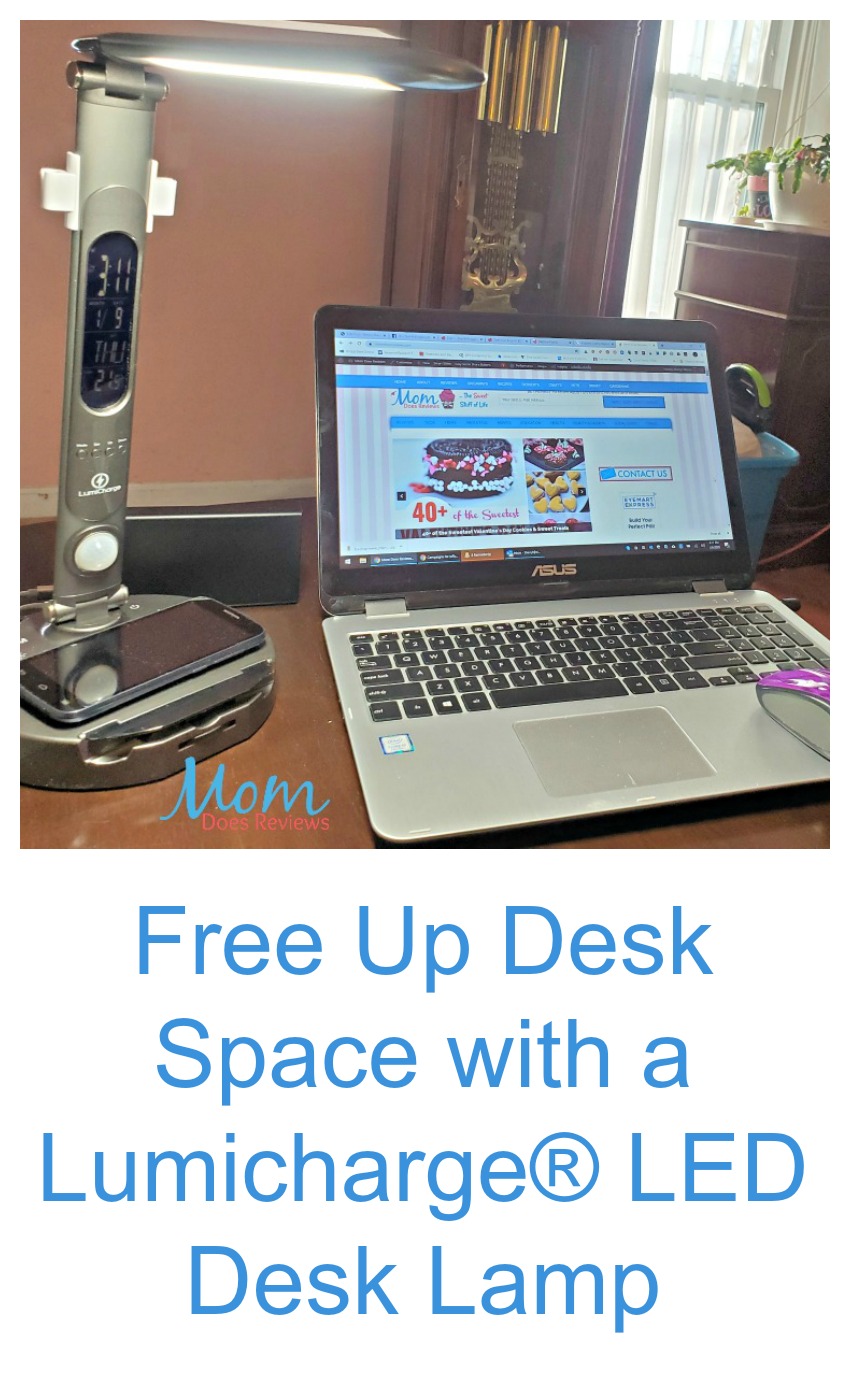 Free Up Desk Space with a Lumicharge® LED Desk Lamp