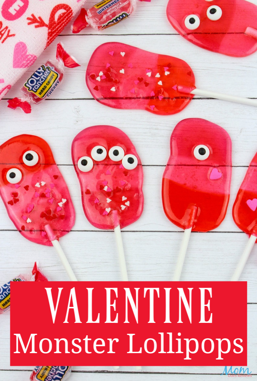 Valentine Monster Lollipops #Recipe & Tutorial #Sweets #valentinesday