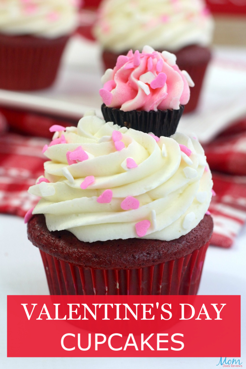 Homemade Red Velvet Valentine's Day Cupcakes