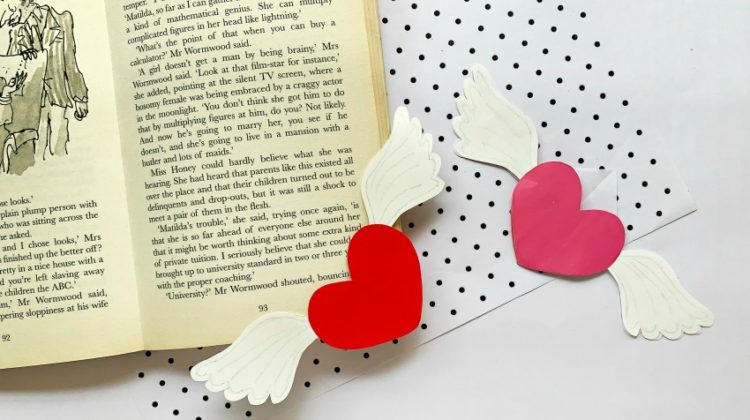 Winged Heart Bookmark Craft