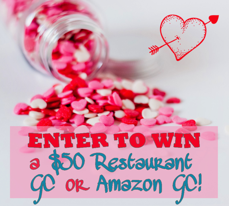 #Win $50 Restaurant GC or Amazon GC! US/CAN, ends 2/12 #Valentinesday