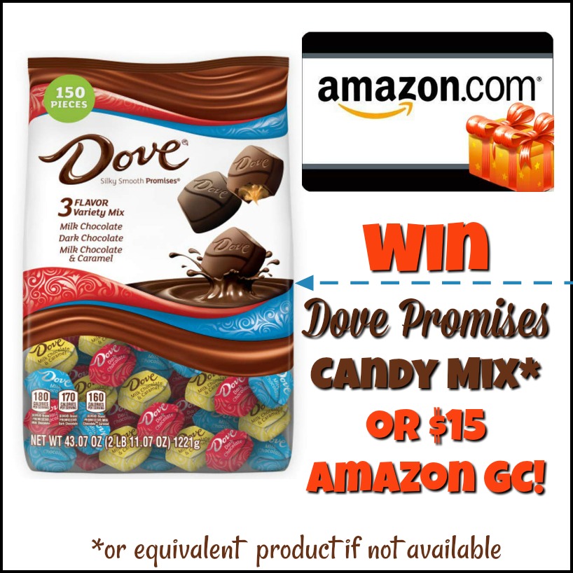 #Win $15 Amazon GC or Dove Promises Candy Mix! US/CAN ends 1/15