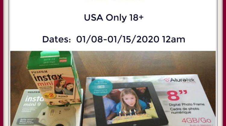 #Win An Aluratek Digital 8" Photo Frame, A FUJiFilm Instax Mini 9 Camera & Instax Mini Film