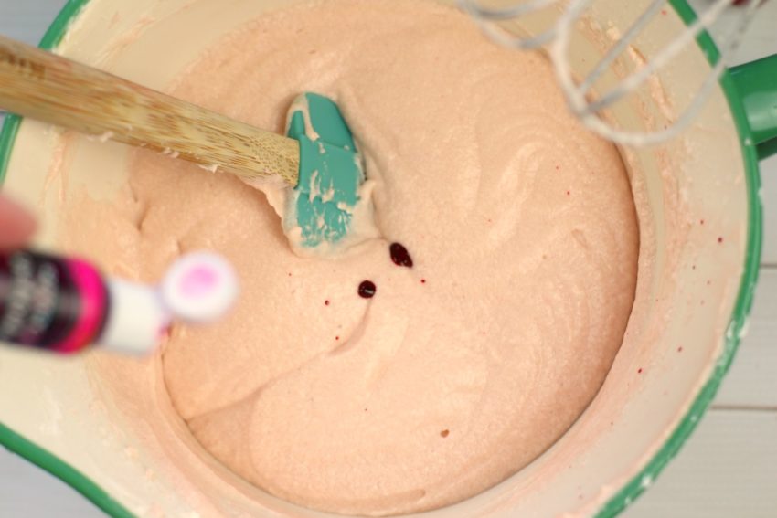 Princess Aurora Raspberry Jello Cupcakes with White Chocolate Raspberry Jello Buttercream Frosting
