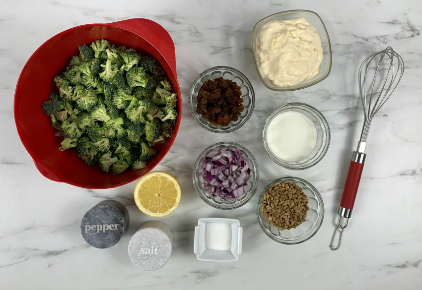 Broccoli, Raisin & Sunflower Seed Salad Recipe ingredients needed