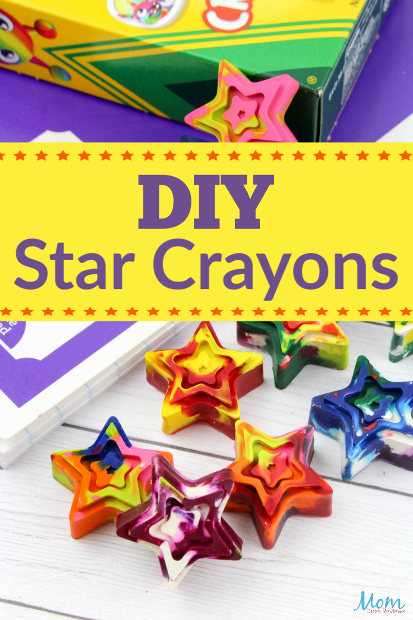 How to Make Fun & Easy DIY Star Crayons #craft #diy #funstuff
