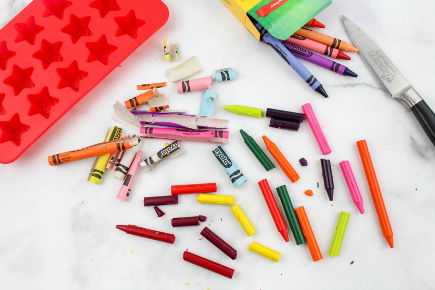 DIY Star Crayons - supplied needed
