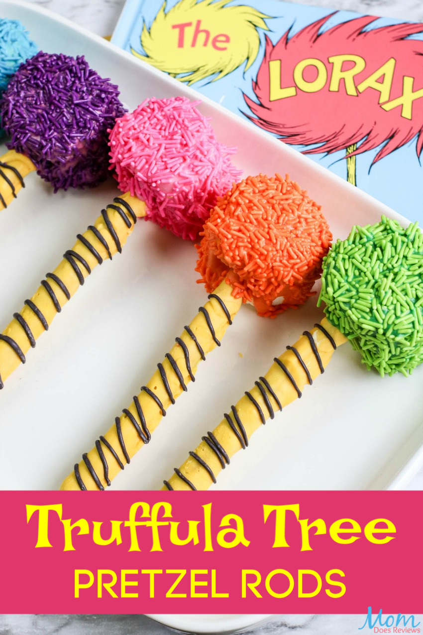Dr. Seuss Truffula Tree Pretzel Rods Recipe #drseuss #funfood #sweets