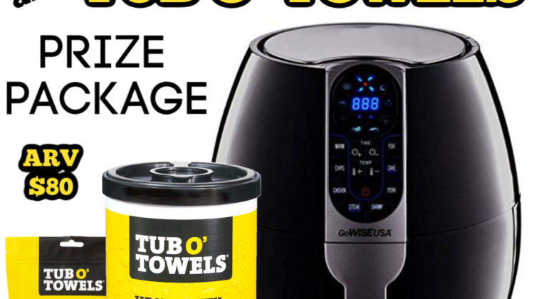 #Win a GoWise Air Fryer plus Tub O' Towels cleaning wipes!
