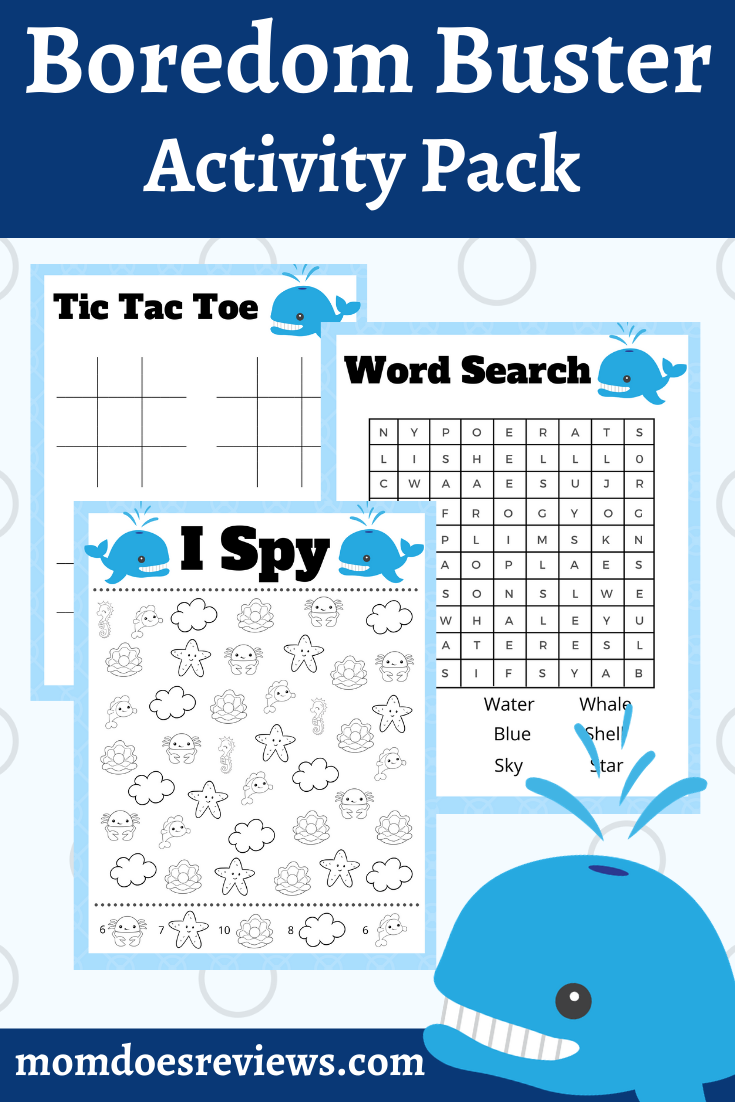 Boredom Buster Activity Pages- Free Printables!