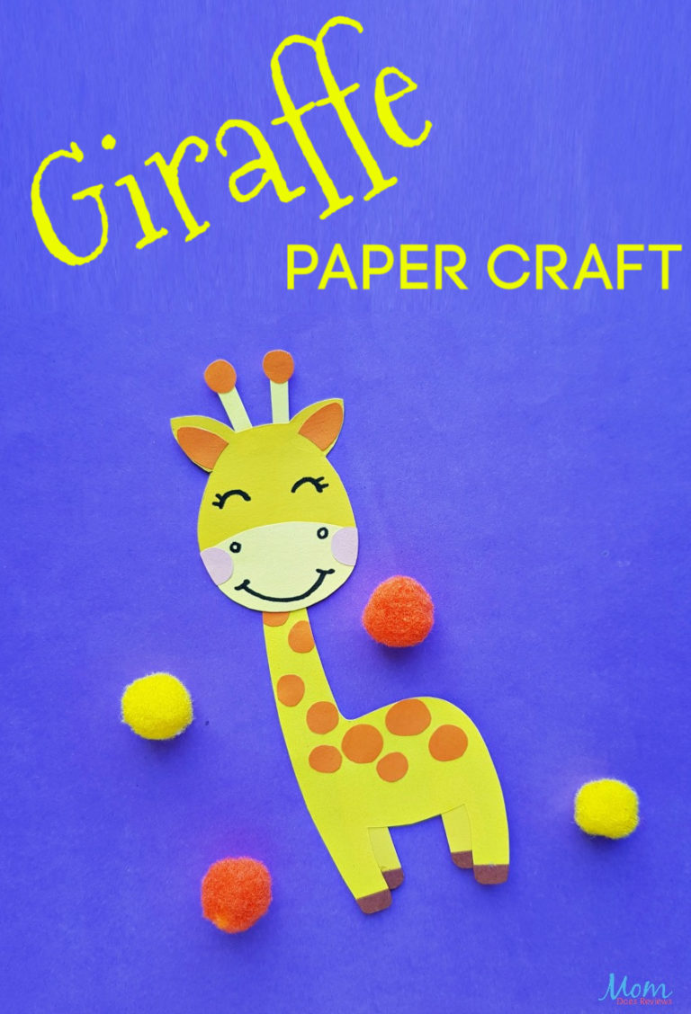 Super Cute Giraffe Paper Craft for Kids - Mom Does Reviews