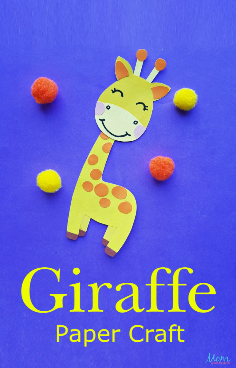 Super Cute Giraffe Paper Craft for Kids - Mom Does Reviews