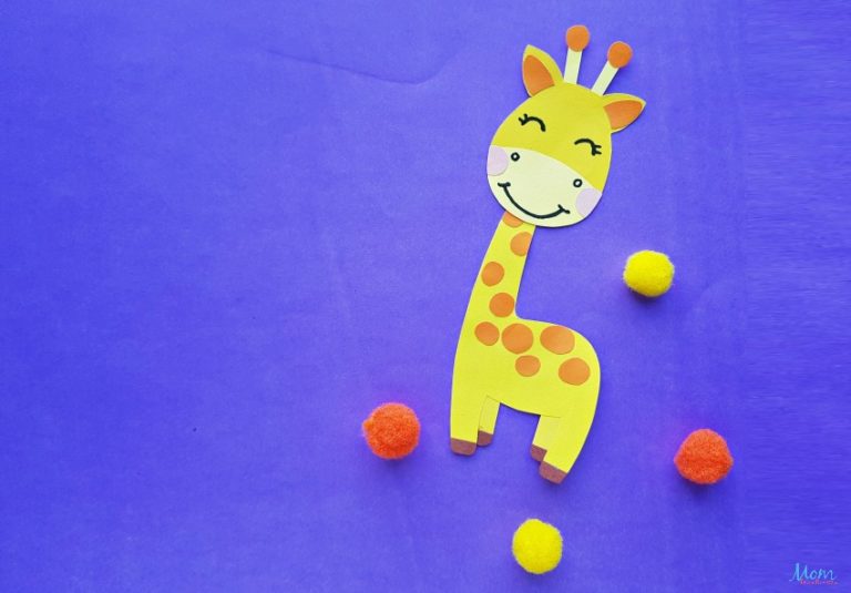 Super Cute Giraffe Paper Craft for Kids - Mom Does Reviews