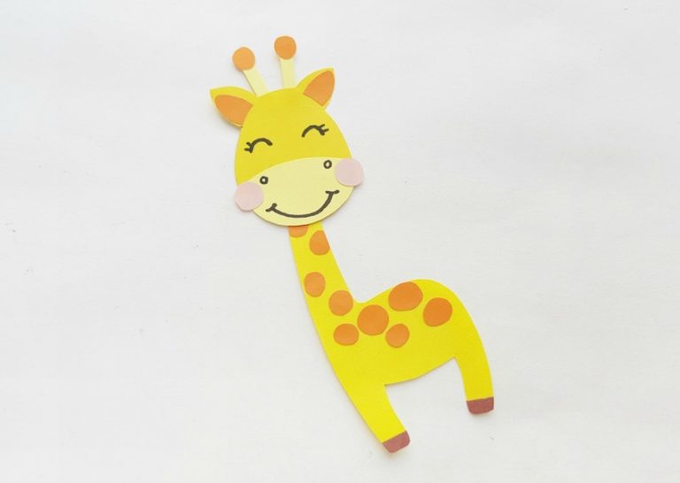 Super Cute Giraffe Paper Craft for Kids - Mom Does Reviews
